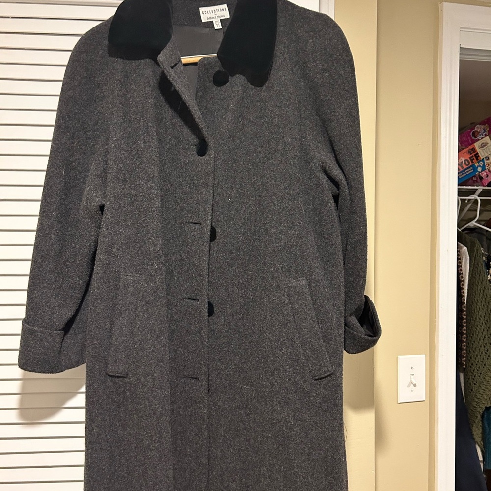 Ladies wool dress coat